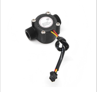 Sensor de Flujo de Agua para Turbinas PKYDrip, Rosca Macho de 1-1/2'', Salida de Pulso, Medidor de Flujo para Sistemas de Riego en Granjas e Invernaderos