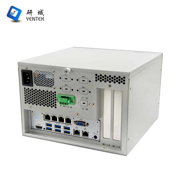 IPC Server with Intel LGA1151 Q250 HD VGA 6 Intel I210 LAN 2 RS232 DB9 COM 4 4 GPIO PCIE3.0x16 4U Rackmount Industrial PC Stock