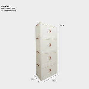 FlexiWardrobe Organización de almacenamiento expandible de muebles para el hogar de 4 niveles para cualquier habitación para dormitorios - Product Image 1
