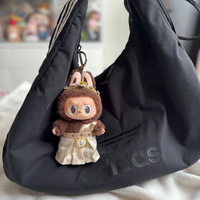 Authentique pour PopMart LABUBU Pendentif peluche en vinyle PVC Original GOOD LUCK to YOU-Version thaïlandaise avec personnages congelés