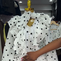 Ensemble jupe taille haute et chemise à manches évasées à volants, nouvelle mode automne 2026, vêtements féminins transfrontaliers Europe-Amérique