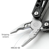Sevenstar Usine Prix 13 en 1 Multifonctionnel En Acier Inoxydable Multi Outils Survie En Plein Air Pliable Multitool Pince