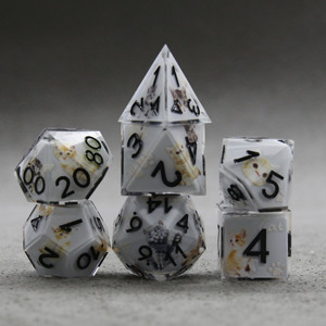 Tùy Chỉnh Nhựa Đa Diện Bên Trong Con Xúc Xắc Đặt Sắc Nét Con Mèo Xúc Xắc Cho Quảng Cáo Trò Chơi Hội Đồng Quản Trị Và Quà Tặng Cho - Product Image 2