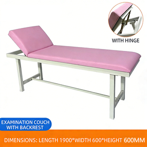 Table d'examen médicale professionnelle en cuir de qualité médicale - Product Image 3