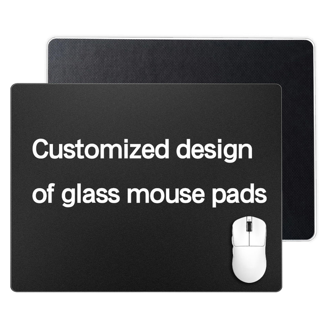 Customized Tempered Glass for Gaming Mouse Pad Esports Pro Players Mouse Pad Glass Smooth and Precise