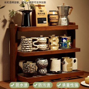 Cup storage rack for office workstations, coffee cup holders, desktop tea and <b>teacup</b> holders, multi-tiered water cup storage - Product Image 2