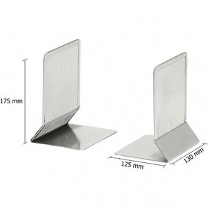 Organizador de escritorio de malla metálica, soporte para libros, estantería, sujetalibros, soporte para teléfono, sujetalibros únicos, estante de lectura - Product Image 5