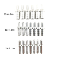 Tir à l'arc flèche encoches broche aluminium broche flèche queue pour ID3.2mm/4.2mm/6.2mm flèche arbre OD5.6mm/5.8mm/6.0mm/6.2mm/7.2mm/7.4mm/7.6mm