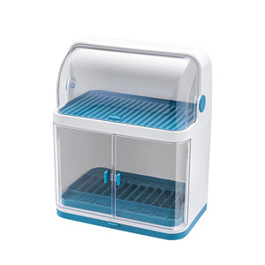 Escurridor de Platos Multicapa para Cocina, con Tapa, para Platos, Tazones, Palillos, Tazas, a Prueba de Polvo, con Almacenamiento para Cucharas, Escurridor de Plástico - Product Image 2