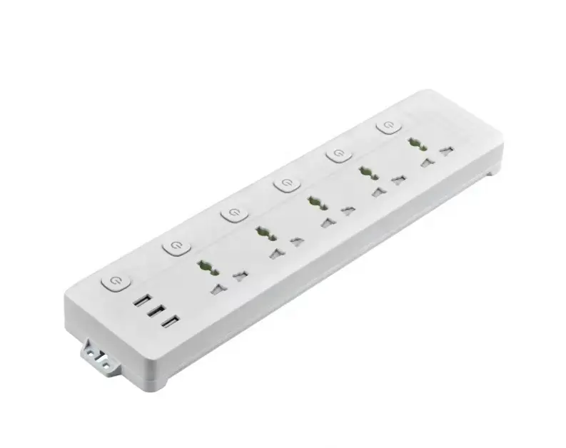 YXST Multiple Swith Universal Usb Surge Protector Power Strip Extension Socket Cord