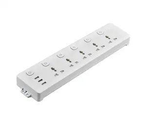 YXST Multiple Swith Universal Usb Surge Protector Power Strip Extension Socket Cord