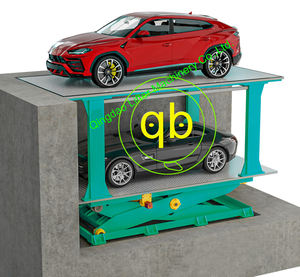 Apilador de vehículos eficiente mecánico subterráneo, tijera de pozo, elevador de coche hidráulico para estacionamiento de garaje doméstico, sistema de estacionamiento - Product Image 4