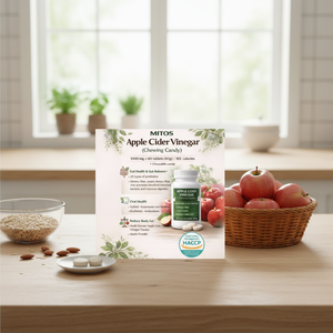 Mitos Flex Comprimés à croquer au vinaigre de cidre de pomme pour adultes, Probiotiques 1000mg, pour la santé intestinale et la gestion du poids, Durée de conservation : 24 mois - Product Image 3