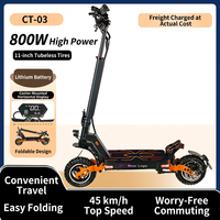 Scooter électrique pliable étanche à double amortissement, moteur brushless haute puissance 500W 48V, charge maximale 120 kg