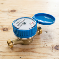 Residential Brass Small Mechanical Single Jet Cold/Hot Water Meter DN15 Manufacturer
