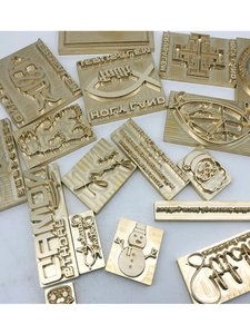 Matrice de gravure en cuivre pour personnalisation de logo, estampage à chaud sur cuir, estampage à chaud, matrice de marquage à chaud, matrices de chiffres, matrice de gravure sur mesure - Product Image 4