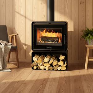 Poêle à bois à économie d'énergie avec <span class=keywords><strong>plaque</strong></span> en acier épaissie pour une puissance thermique élevée - Product Image 5