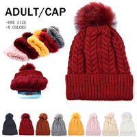 Nuevo Gorro de Punto con Pompones de Piel para Mujer, Estilo Salvaje, de Alta Calidad, Cálido para Invierno, para Montar al Aire Libre, Resistente al Viento