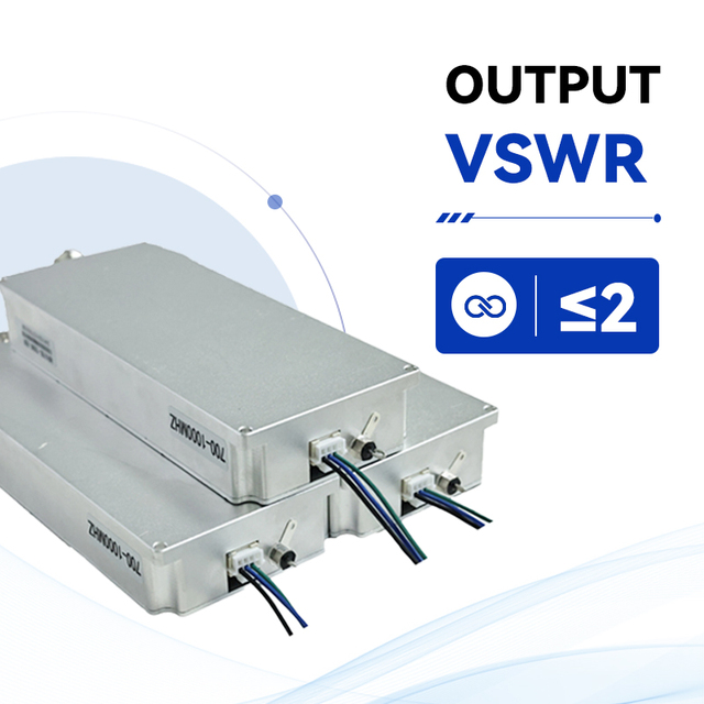 Broadband 100W RF Amplifier Module 100-1020MHz 300MHz Bandwidth Solid State Power Amp for Communication Systems
