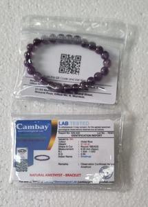 Pulsera de Amatista Genuina de Alta Demanda para Alivio del Estrés, Protección y Energía Positiva, Disponible para la Venta - Product Image 3