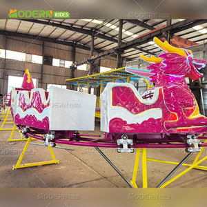 Atracción de Feria de Diversiones, Montaña Rusa de Acero para Niños, Parque Temático, Atracción Dragón, Remolque para Exteriores con Capacidad para 10 Personas - Product Image 5