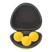 Estuche Rígido Personalizado para Pelotas de Ping Pong con Tres Cavidades Moldeadas y Cierre de Cremallera para Jugadores