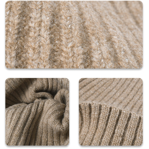 Bordado <span class=keywords><strong>de</strong></span> alta calidad 100% acrílico puños <span class=keywords><strong>de</strong></span> <span class=keywords><strong>lana</strong></span> en blanco hombres Skully Beanie invierno Unisex sombreros <span class=keywords><strong>de</strong></span> punto cálido gorro personalizado con logotipo - Product Image 2