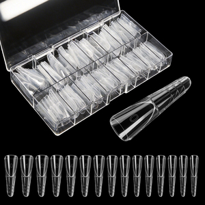 150 Pièces Formes Doubles Transparentes pour Extension Rapide – <span class=keywords><strong>Faux</strong></span> <span class=keywords><strong>Ongles</strong></span> à Presser pour <span class=keywords><strong>Gel</strong></span> UV - Product Image 4