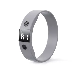 2023 Nieuwe Horloge Un201 Timer Horloge Zachte Siliconen Handband Armband