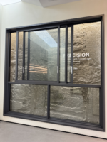 Ventanas Corredizas de Aleación de Aluminio DEEZON NFRC Resistentes a Huracanes, con Malla de Acero Inoxidable, Ahorro de Espacio y Aislamiento Térmico para EE. UU.