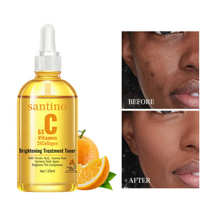 Tónico de Vitamina <span class=keywords><strong>C</strong></span> Santino a <span class=keywords><strong>Precio</strong></span> de Fábrica con Complejo Iluminador y Suavizante para Piel Oscura y Áspera - Product Image 1