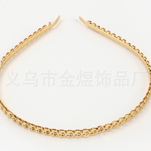 Metal <b>Headband</b> Wave Pattern <b>Thin</b> Design Daily Wear Women's Hair Accessory Jinhua Origin HB0017018 - Product Image 2