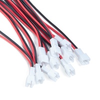 Câble connecteur plastique 2 broches PH2.0 M008664, faisceau de câbles rouge et noir pour rallonge de modèle RC, pièces de module de batterie et d'éclairage RC