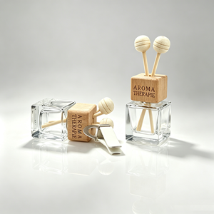 5ml 8ml 10ml Boş Şeffaf Cam Araç Havalandırma Parfüm Difüzör Şişesi Yeniden Doldurulabilir Oto İç Mekan Koku Süsü Şişesi - Product Image 3