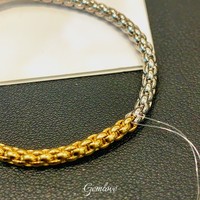 14K/18K oro sólido 0.994CT pulsera de diamantes de laboratorio, cadena pesada de 12,37G, joyería CVD certificada IGI para venta al por mayor