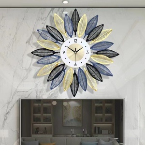 Horloge murale en <span class=keywords><strong>fer</strong></span> forgé moderne minimaliste créative horloge décorative horloge murale - Product Image 2