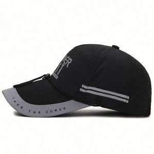Casquette de baseball pour homme, 5 couleurs en stock, rouge, réglable, de haute qualité, impression personnalisée, logo, séchage rapide, sport - Product Image 2