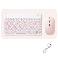 Sıcak ince taşınabilir mini kablosuz Tablet ultra-ince klavye ve fare seti için Ipad Mac PC cep telefonu klavye fare kombinasyonları