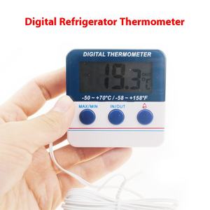 Mini thermomètre de réfrigérateur ABS filaire thermomètre numérique intérieur et extérieur <span class=keywords><strong>avec</strong></span> fonction d'alarme prise en charge OEM - Product Image 6