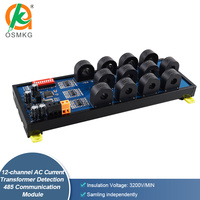 AoShangMing Module de détection de transformateur de courant alternatif Modbus Rtu RS485 12 canaux