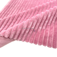 230GSM 100% poliéster rayas Loungewear tela PANA terciopelo