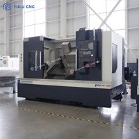 Tournage-Fraisage CNC FULU FCK56Y-1200 à 45° avec Tour à 12 Stations et Tête Rotative, Haute Précision, Système de Commande GSK