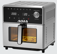 Four à friture sans huile 10L 2150W grande capacité avec boîtier en acier inoxydable, écran LED et fenêtre de visualisation – Friteuse numérique professionnelle