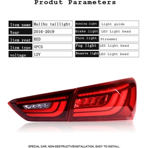 TailLight Assembly for Malibu XL 2016-2018 LED Turn <b>Lighting</b> Real Headlight <b>Auto</b> <b>Lighting</b> <b>System</b> Tail Light for Malibu XL - Product Image 2