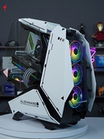 Qiaosibo ATX Mod5 à Rx-0 boîtier en plastique personnalisé sur le thème de la licorne avec ordinateur de jeu assemblé à l'eau en forme spéciale de ventilateur