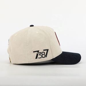 Gorras de Pana de 5 Paneles para Hombre, con Logotipo Personalizado OEM, de Alta Calidad, con Correa Ajustable, Gorra de Béisbol, Gorra Deportiva para Exteriores - Product Image 4