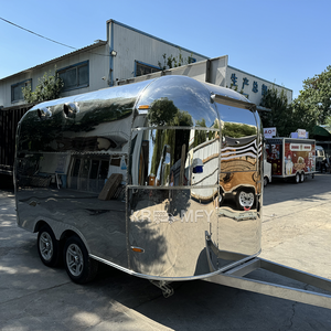 รถพ่วงขายอาหารเคลื่อนที่ สแตนเลส สำหรับขายไอศกรีมและกาแฟ - Product Image 5