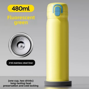 Vaso Térmico de Acero Inoxidable 316L con Aislamiento al Vacío, Gran Capacidad, Tapa con Pop-up y Pajita para Mujer, Doble Uso, Aislamiento Térmico de 12-24 Horas - Product Image 1