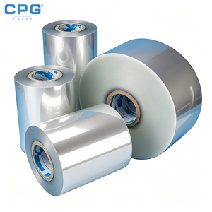 Film rétractable PETG, film d'étiquetage rétractable PETG, sans PVC, haute rétraction, matériau d'étiquetage pour bouteilles de boissons en rouleau - Product Image 1