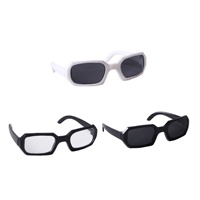 Lunettes de soleil PP à monture carrée irrégulière pour chats et chiens – Style original, accessoire photo – Best-seller transfrontalier